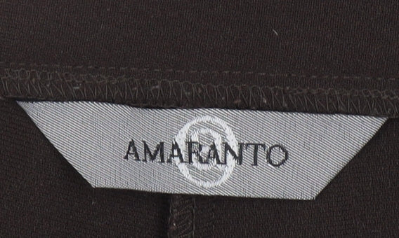 Amaranto Women's Black Trousers Size 14