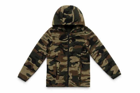 Peter Storm Boys Camo Full Zip Fleece Hoodie 3-4 Years