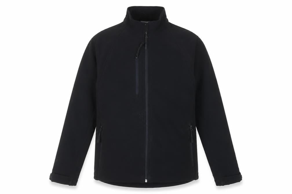 Russell Men's Black Mid-Length Jacket, M, Full Zip