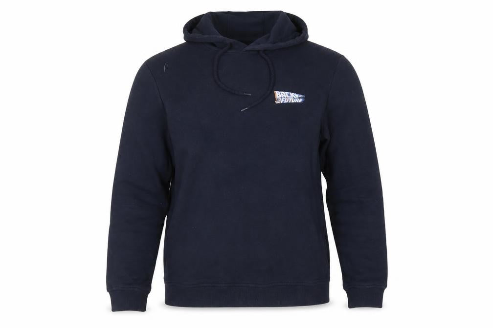 Back Mens to the Future Blue Hoodie - Size S