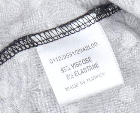 Hobbs Women's Black Polka Dot Wrap Dress Size 10