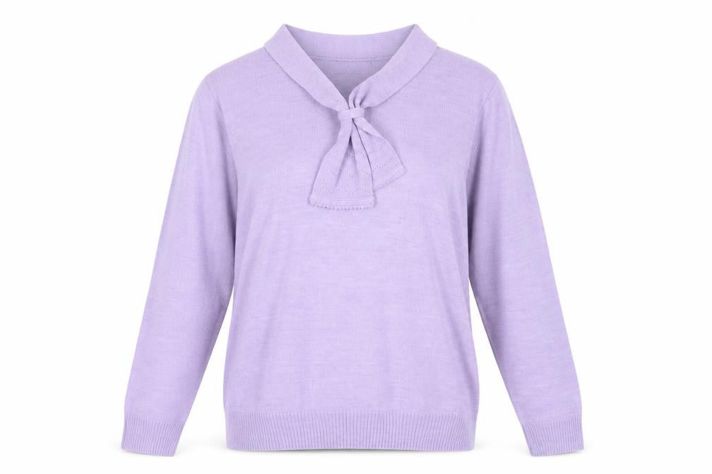 Front view of Honor Millburn Women's Purple Jumper