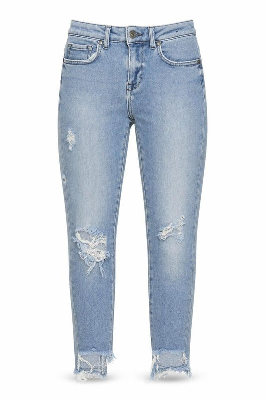 Firetrap Women's Blue Skinny Distressed Jeans Size 26