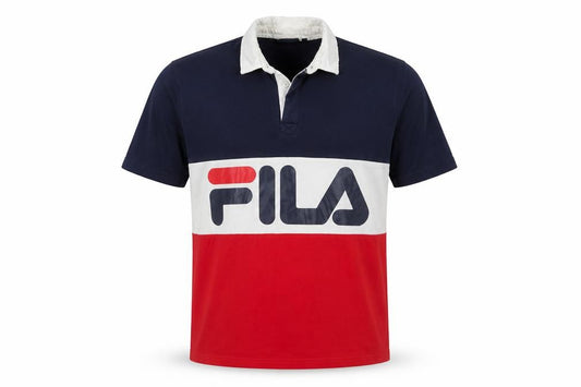 FILA Men's Multicoloured Cotton Polo Shirt M