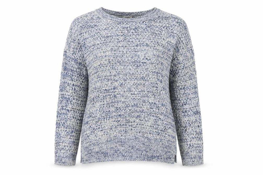 Womens UK S Relaxed Hilfiger Denim Multicoloured Pullover Chunky-Knit