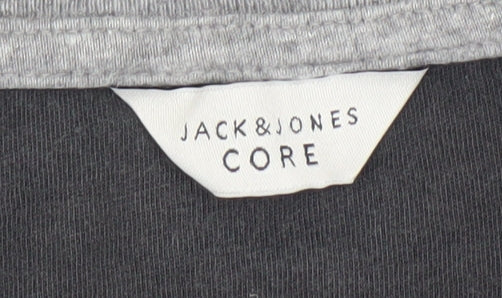 Jack & Jones Men's Grey M Crew Neck T-Shirt