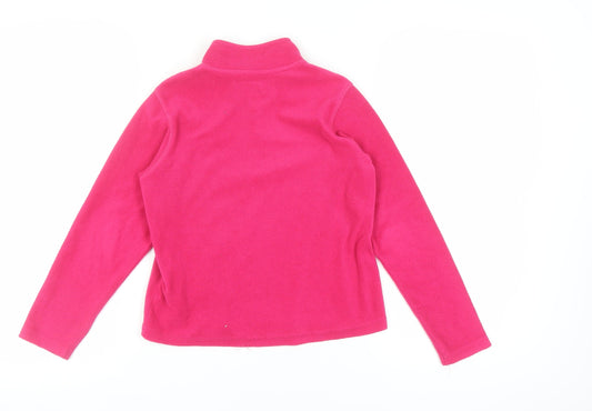 Regatta Girls Pink 1/2 Zip Fleece Sweatshirt 9-10 Years