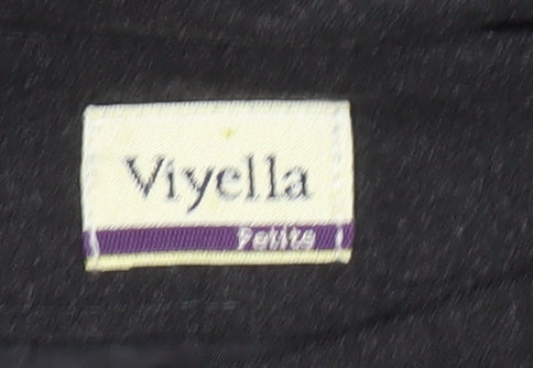 Viyella Women's Black Midi A-Line Skirt UK 8, Petite