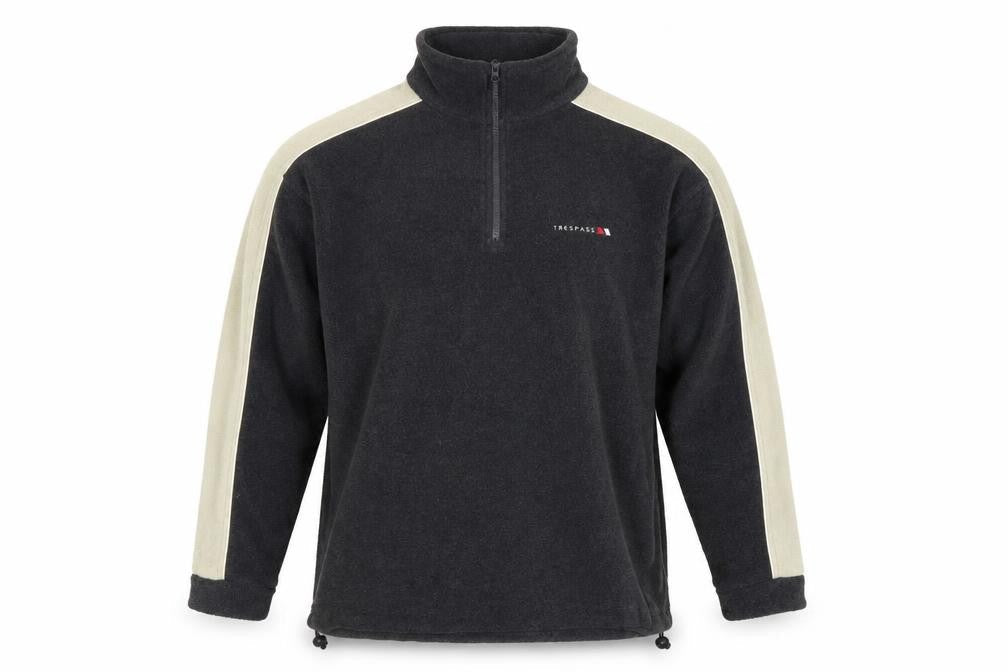 Mens UK L Regular Trespass Black Pullover Sweatshirt