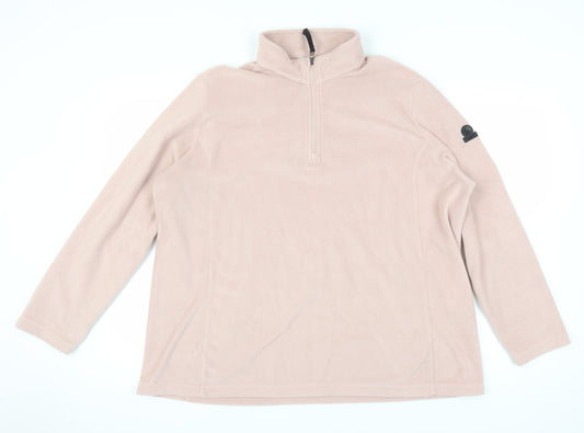 TOG24 Women's Beige Henley Sweatshirt - Size 20