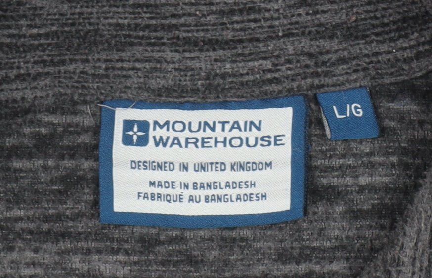 Mountain Warehouse Men's Grey 1/2 Zip Sweatshirt L