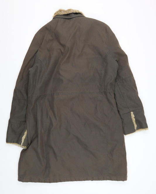 Peter Storm Women’s Brown Fur Trimmed Coat Size 18