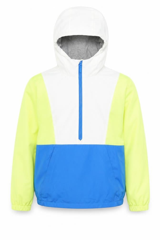 Front view of Mountain Warehouse boys’ colourblock hoodie in, size 13