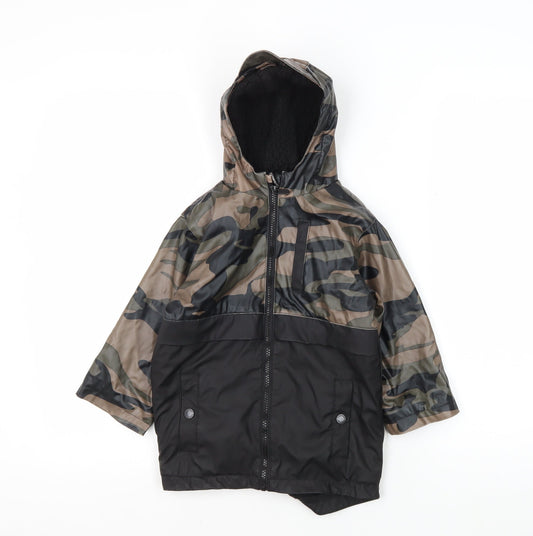 Firetrap Boys Camouflage Rain Coat 2-3 Years