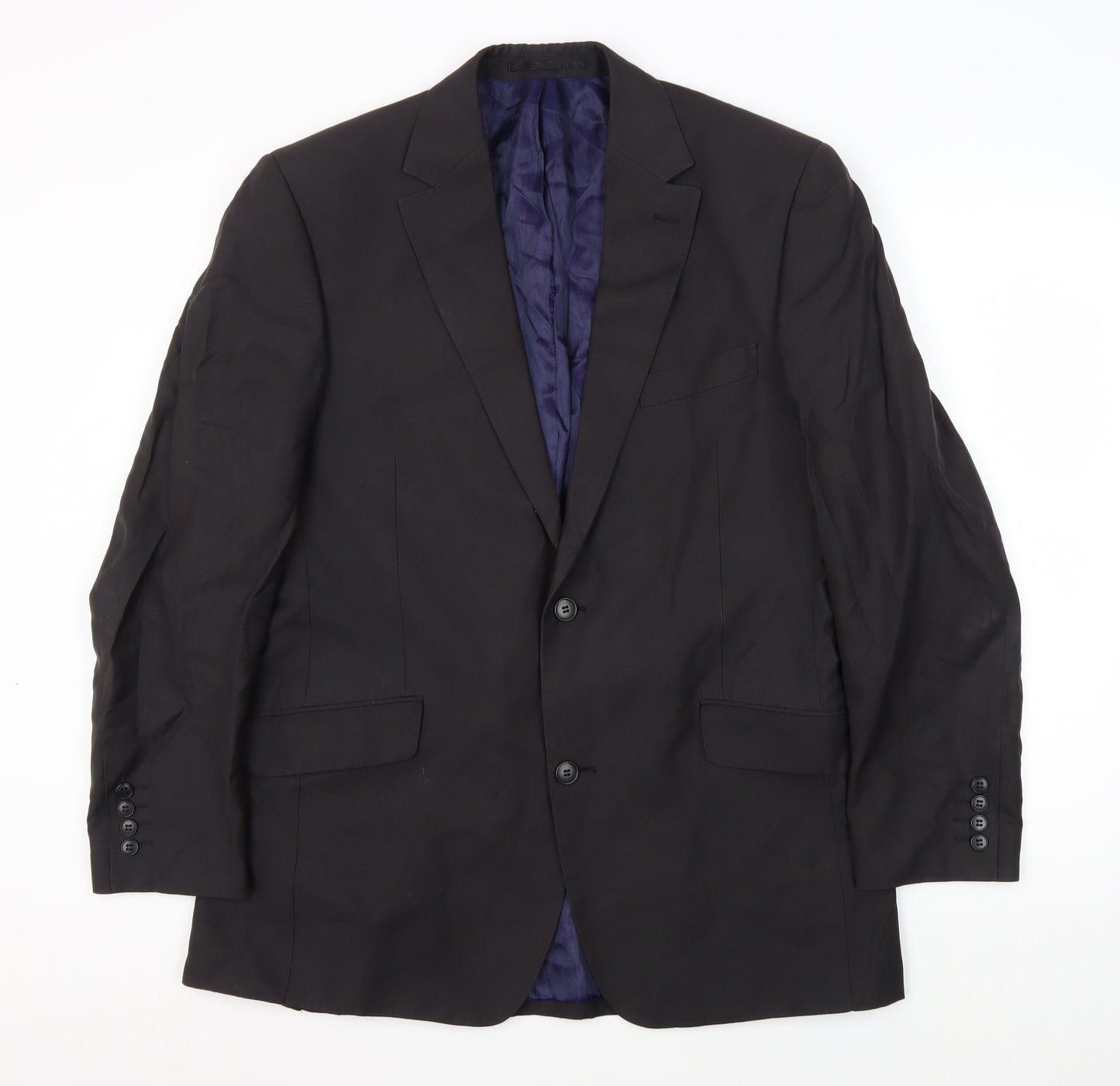 Daniel Hechter Men's Black Blazer 42 Regular Business Formal