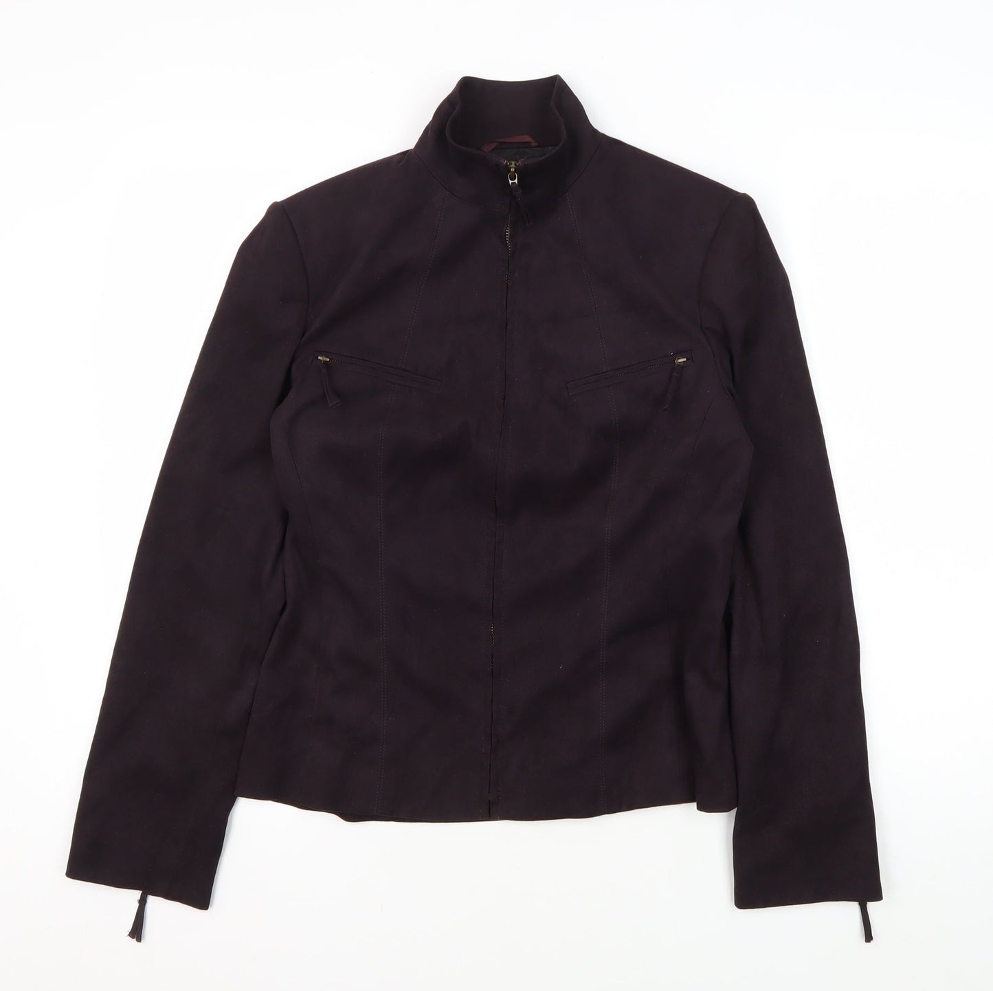 Next Women's Purple Full Zip Casual Jacket Size 12