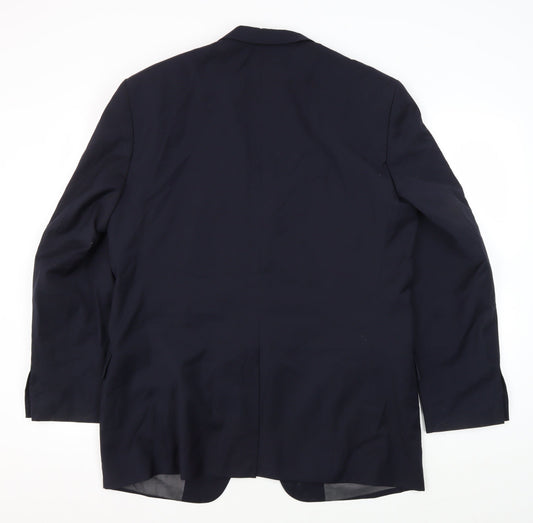 Brook Taverner Men's Blue 40 Regular Fit Blazer