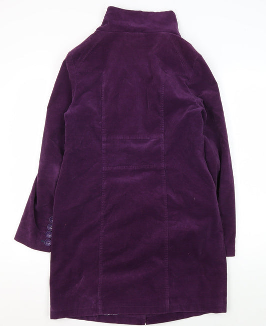 White Stuff Women's Purple Mid-Length Coat Size 10