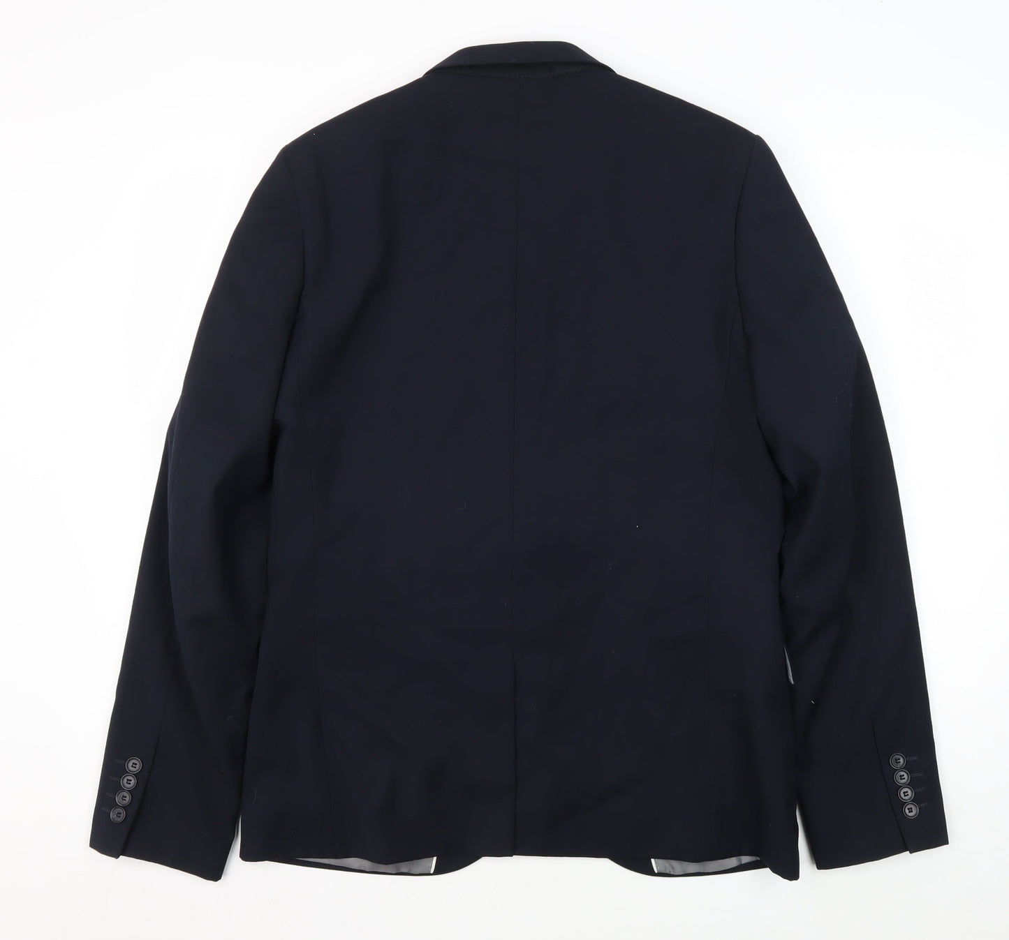Topman Men's Blue Slim Blazer Size 40
