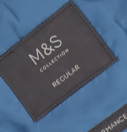 Marks and Spencer Men's Blue Blazer Medium 40 Regular Fit