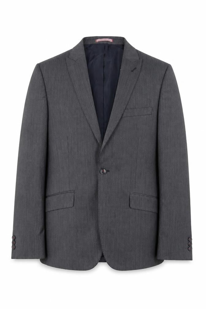 Marks and Spencer Men's Grey Slim Blazer, Size 38R