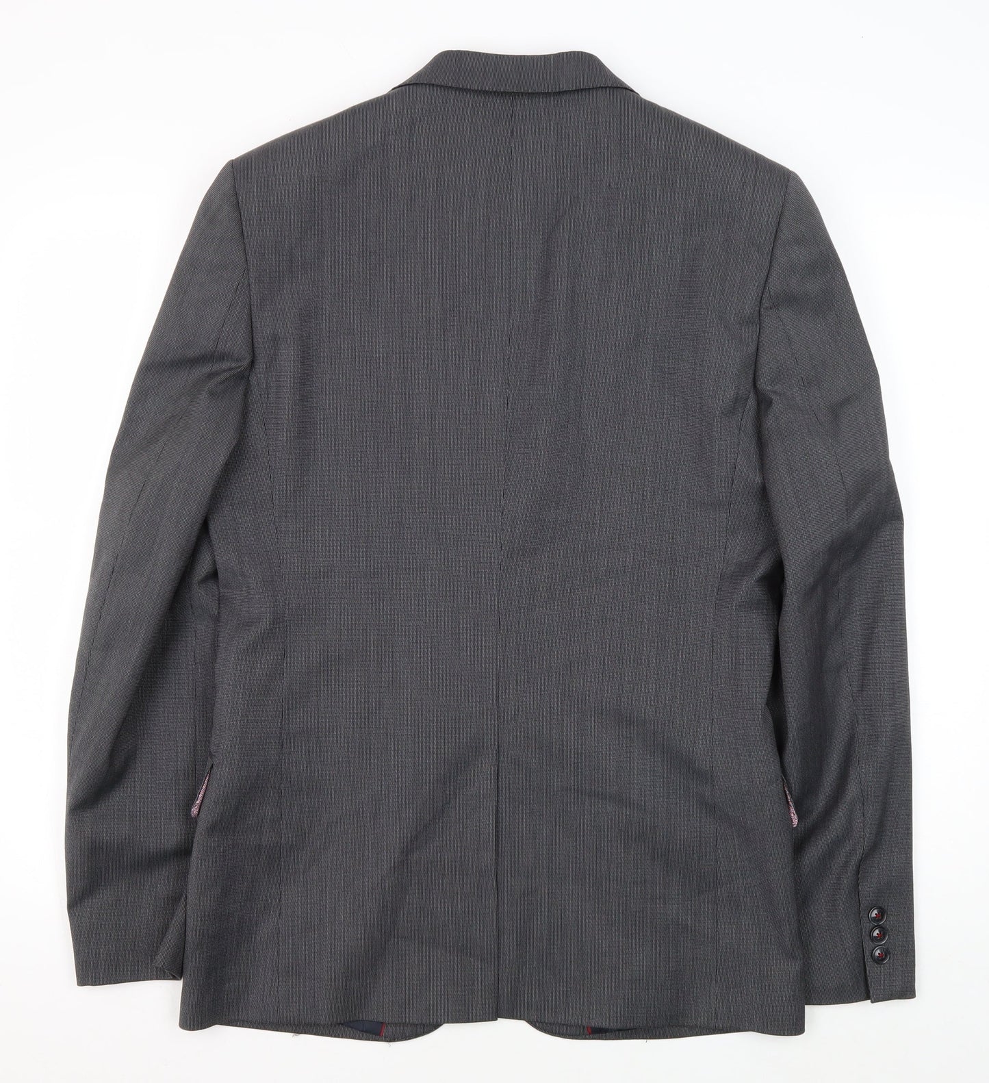Marks and Spencer Men's Grey Slim Blazer, Size 38R
