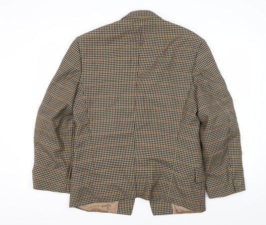 Elit International Men's Multicoloured Check Blazer 38R