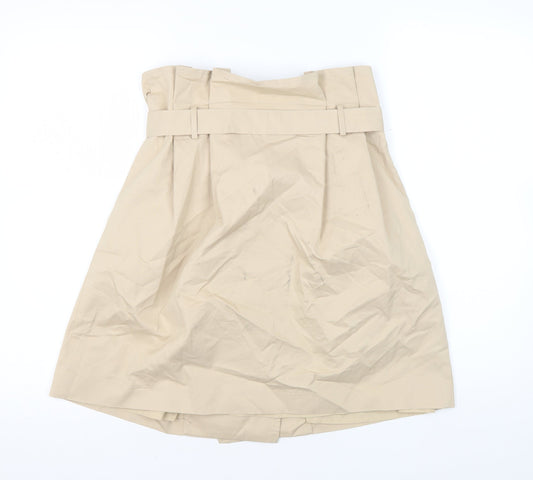 Morgan Women's Beige A-Line Knee Length Skirt Size 10