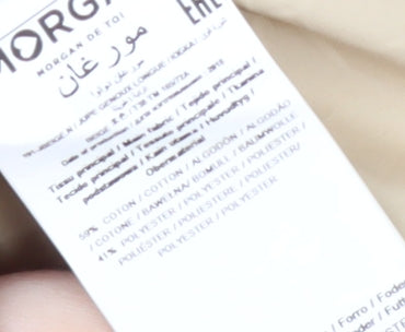 Morgan Women's Beige A-Line Knee Length Skirt Size 10