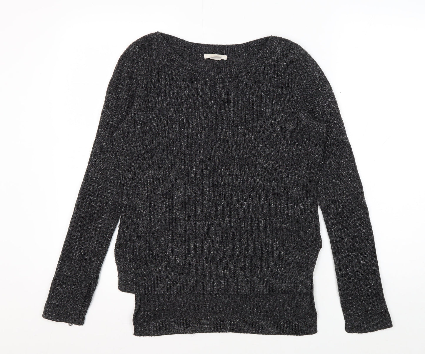 H&M Women's Grey Knit Pullover Jumper XS