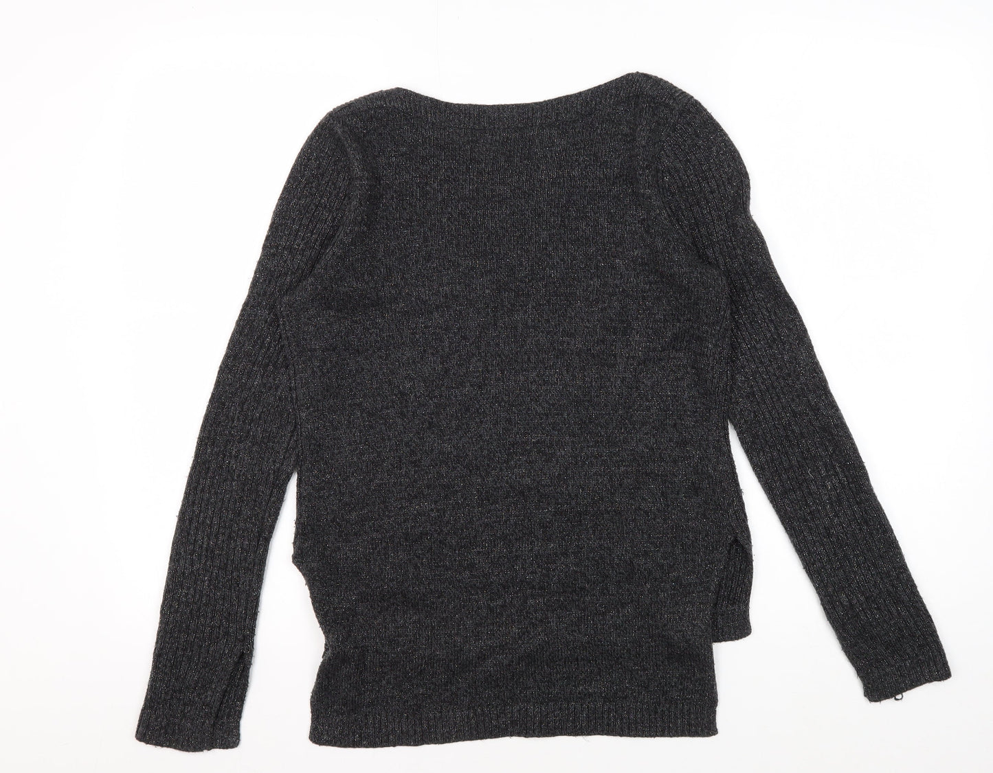 H&M Women's Grey Knit Pullover Jumper XS