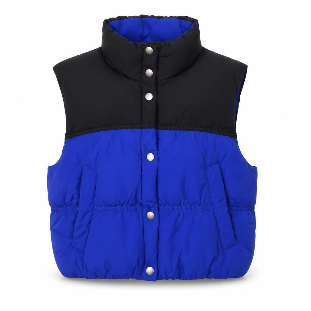 H&M Womens Blue Waistcoat, Padded, Casual Size M,