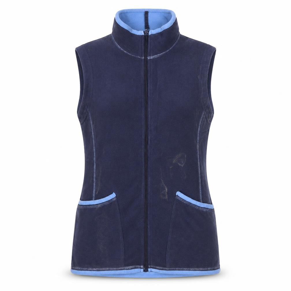 Womens UK Size 12 Regular Mountain Warehouse Blue Polyester Waistcoat
