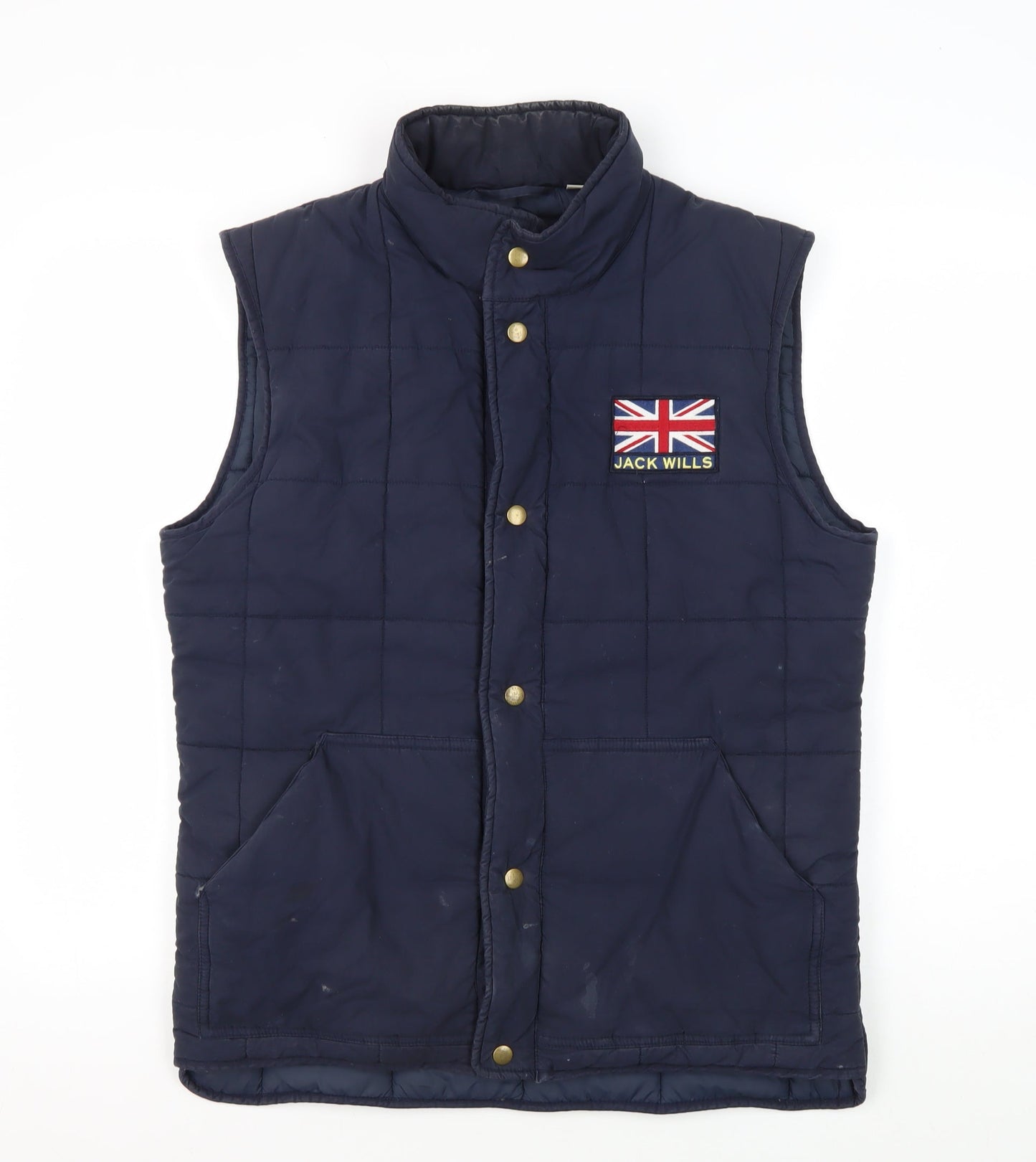 Jack Wills Men's Blue Puffer Waistcoat M