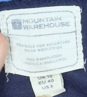 Mountain Warehouse Women's Blue Pullover Fleece Sweatshirt Size 12