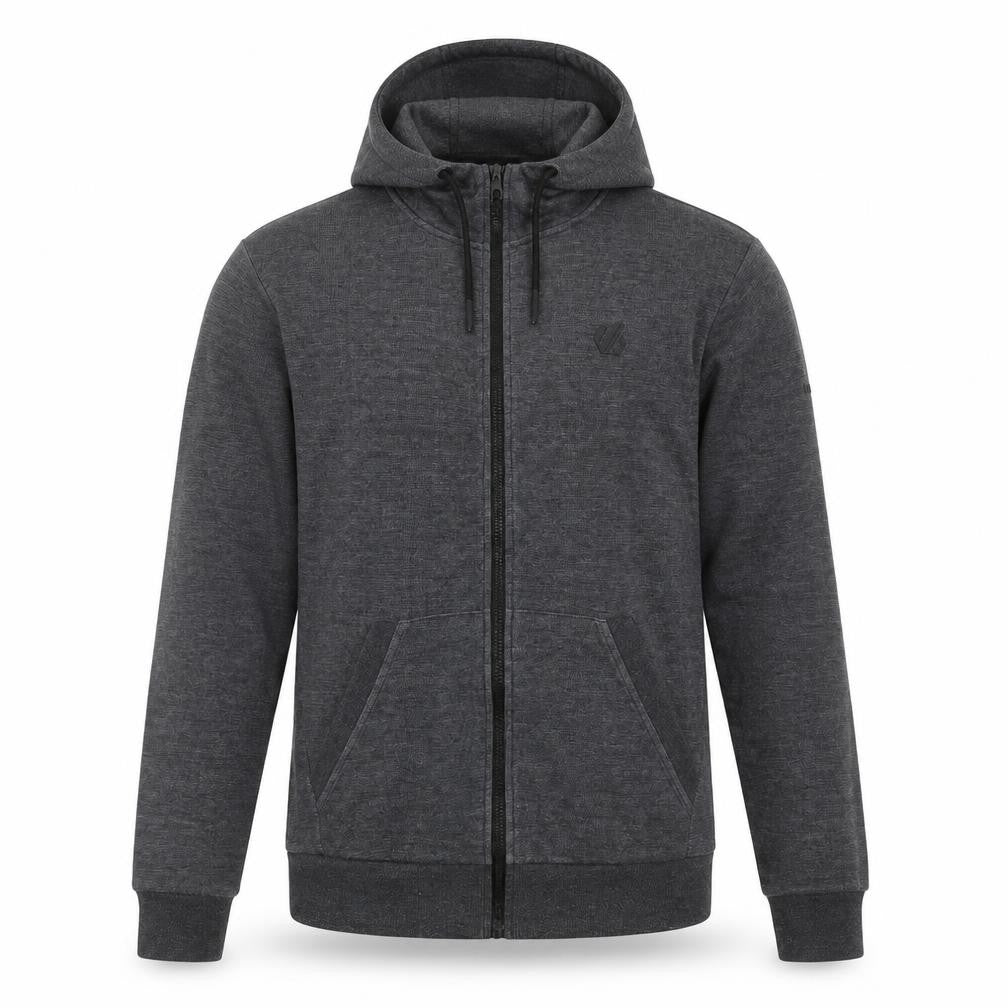Mens UK XS Regular Dare 2B Grey Full Zip Hoodie