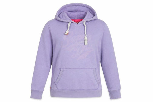 Womens UK L Regular Superdry Purple Pullover Hoodie