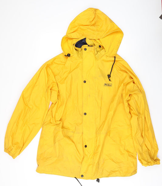 Peter Storm Women's Yellow Large Hooded Rain Coat