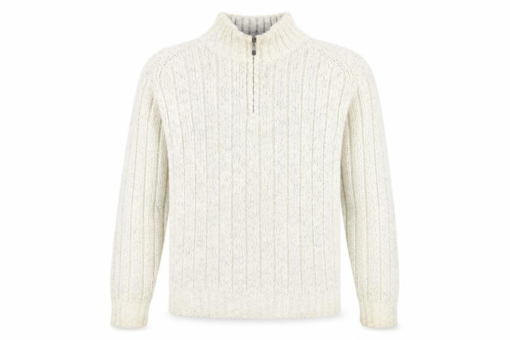 Marks and Spencer Men's Ivory Cable-Knit Pullover M