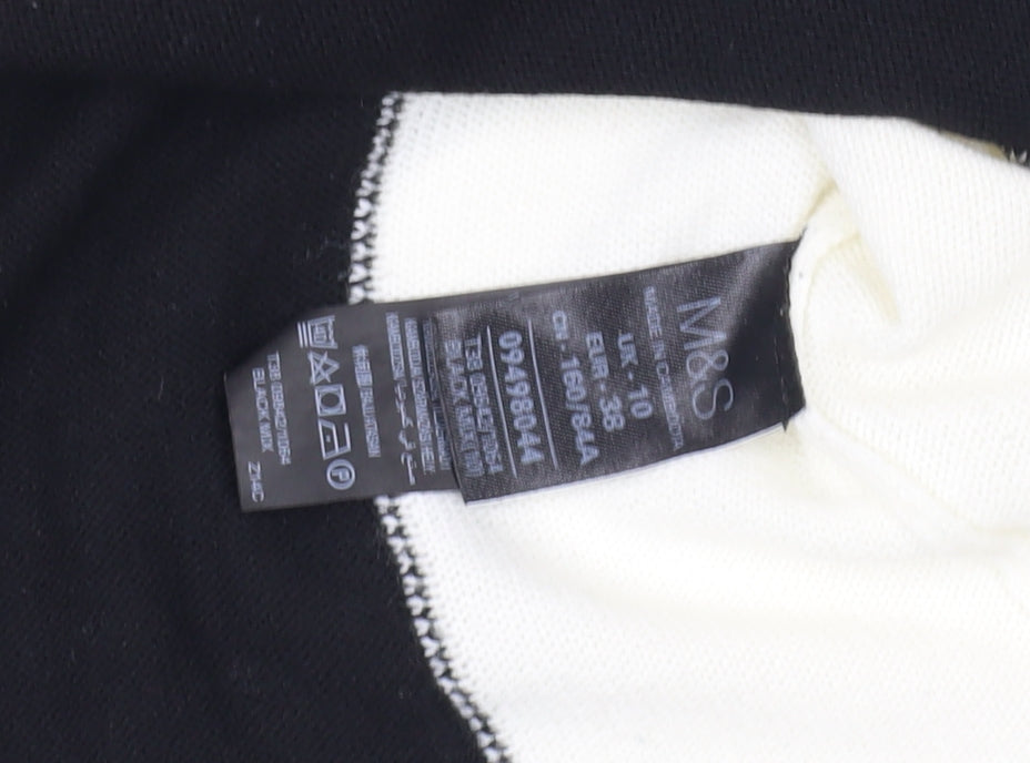 Marks and Spencer Women's Black Jumper Size 10