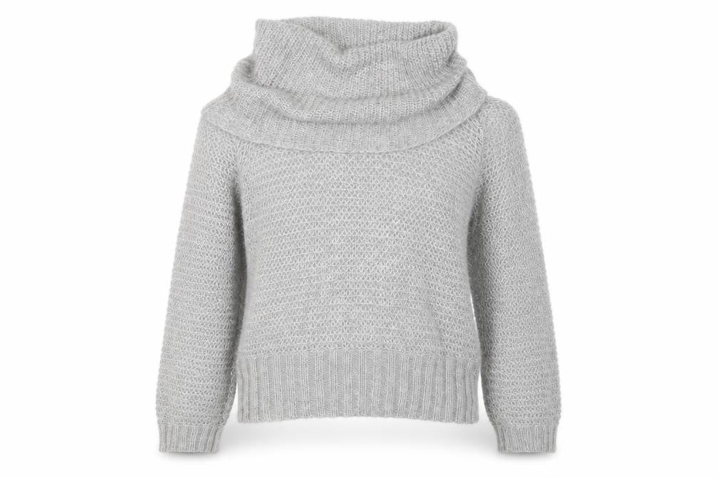 Marks and Spencer Womens Grey Cowl Neck Pullover M