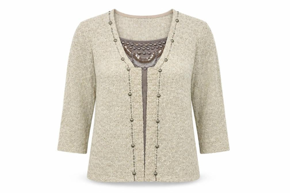 Marks and Spencer Beige Women's Cardigan, Size L Knit