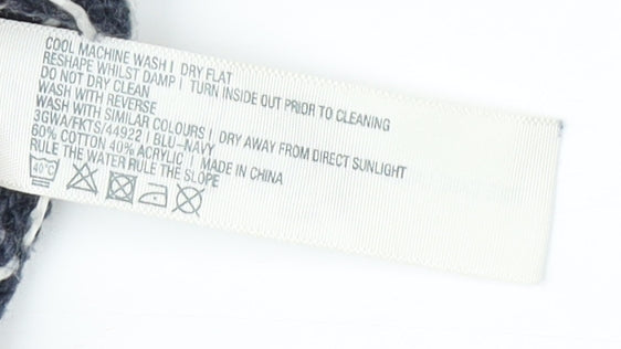 Fat Face Women's Blue Fair Isle Knit Jumper Size 8