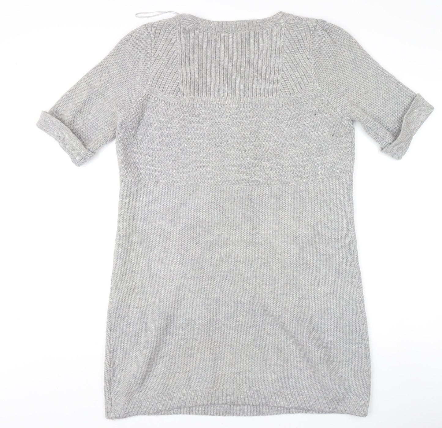 Marks and Spencer Women's Grey Henley Jumper Size 14
