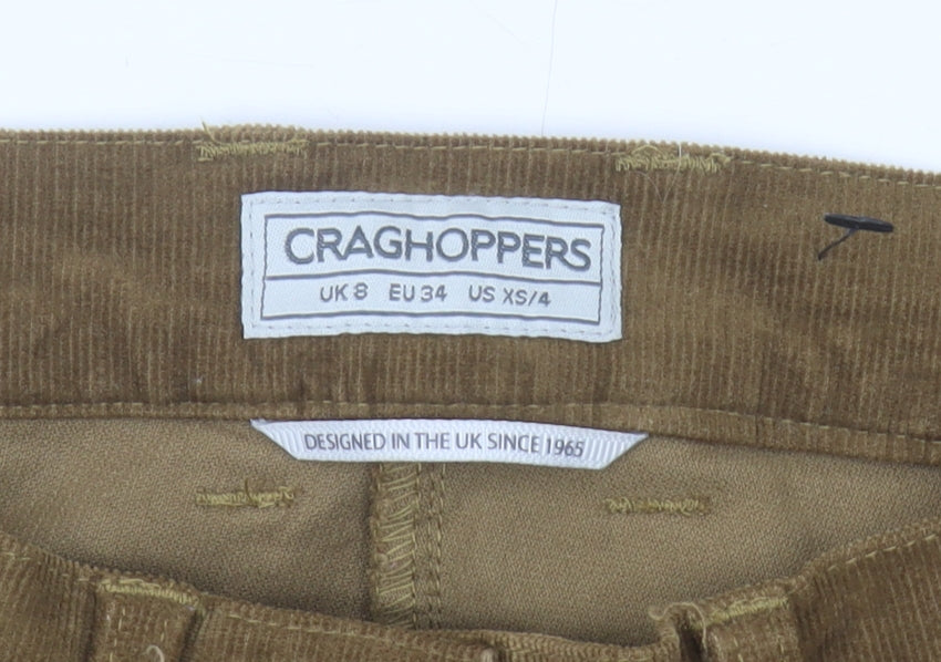 Craghoppers Women's Brown Corduroy Trousers Size 8