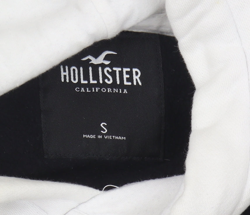 Hollister Men's Small Black Hoodie with Logo