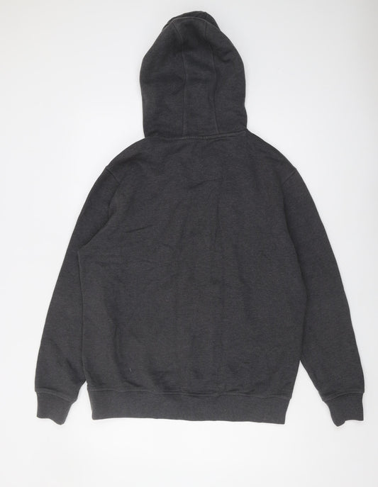 Firetrap Men's Black Hoodie L Pullover Logo