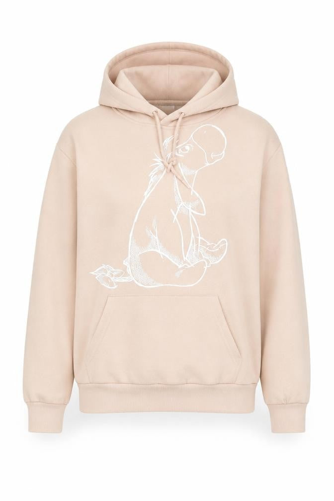 Womens UK XS Regular Disney Beige Pullover Hoodie