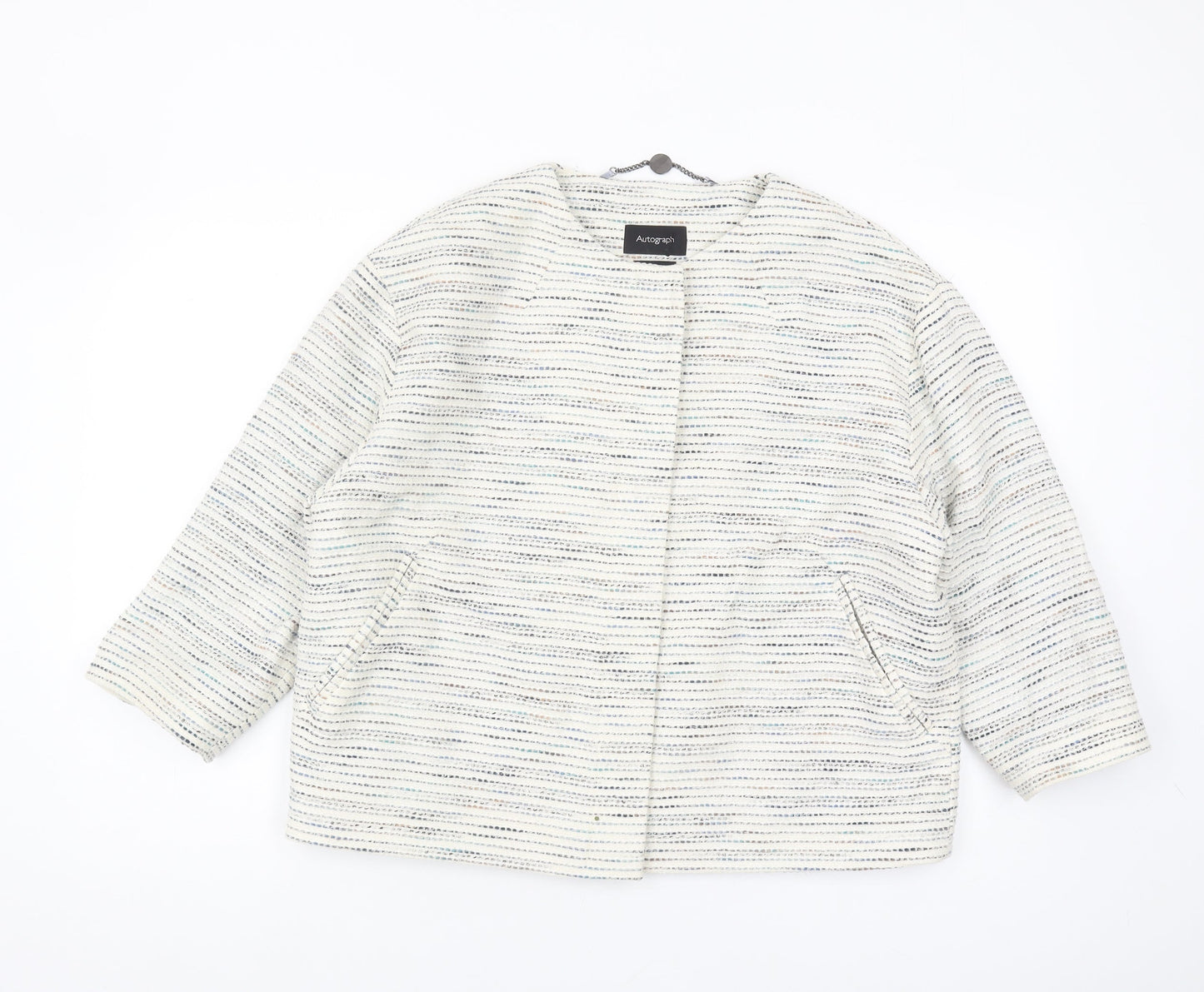 Autograph Women's Multicoloured Mid-Length Jacket Size 16