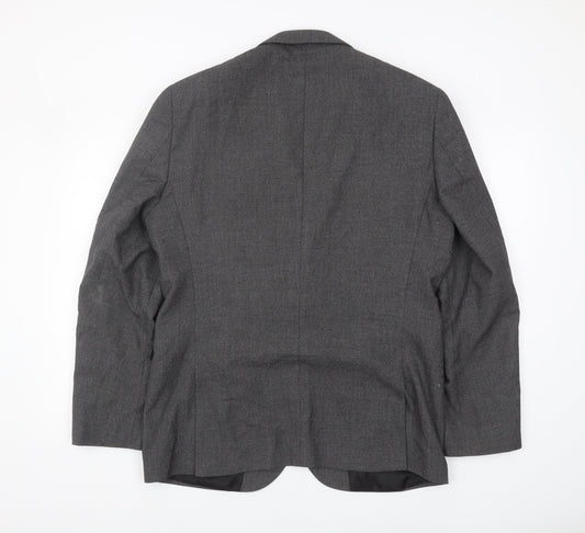 Next Men's Grey Blazer, 42R Regular Fit